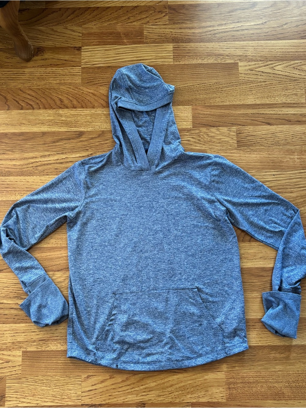 Athleta Girl Heathered Light Blue Kids' Hoodie Pullover Size XL 14